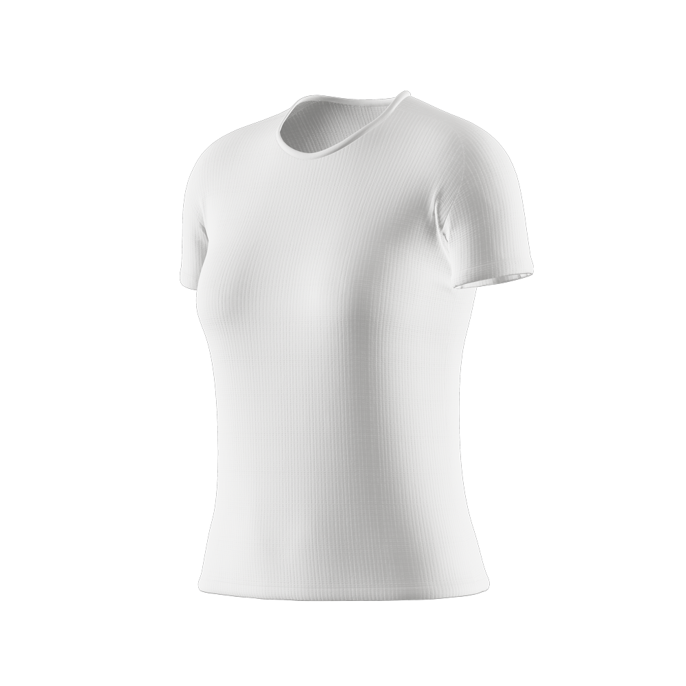 TEAM CUSTOM- HYBRID RIBLESS CUSTOM WOMAN RUNNING SHORT SLEEVES