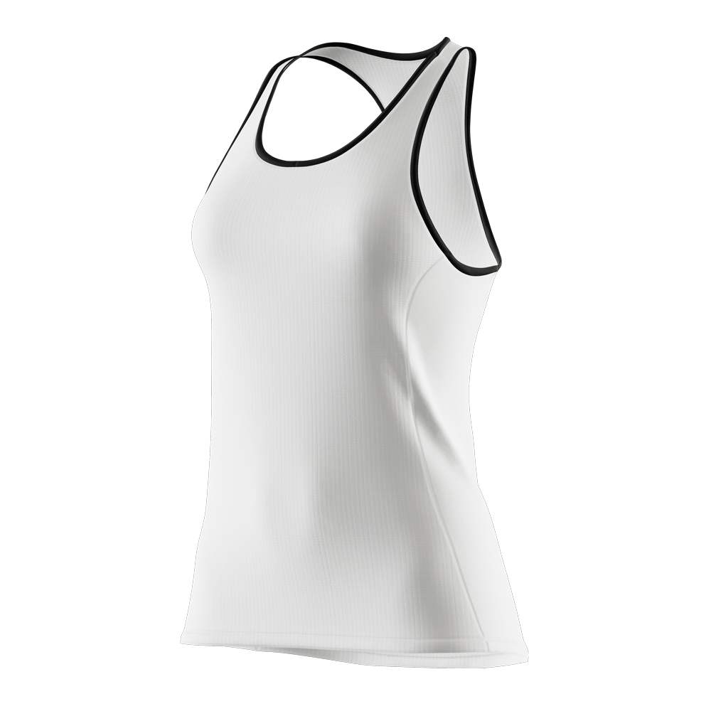 TEAM CUSTOM- HYBRID WOMAN RUNNING SINGLET COOLMAX